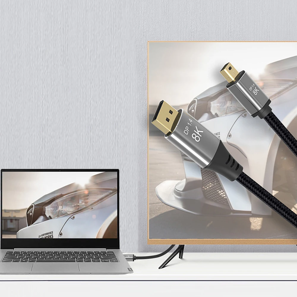 

Mini DP To DP Cable 8K 60Hz 4K 144Hz 2K 165Hz Displayport Male to Male MDP Display port 1.4 Cables For Laptop Projector Monitor