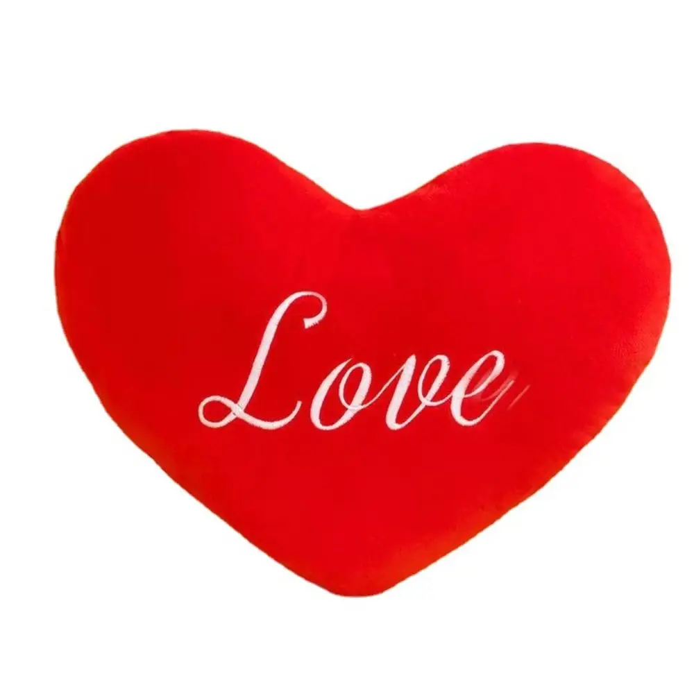 Valentines Day Heart Plush Pillow New Home Decorative for Birthday Stuffed Pillow Hot Heart Shape Soft