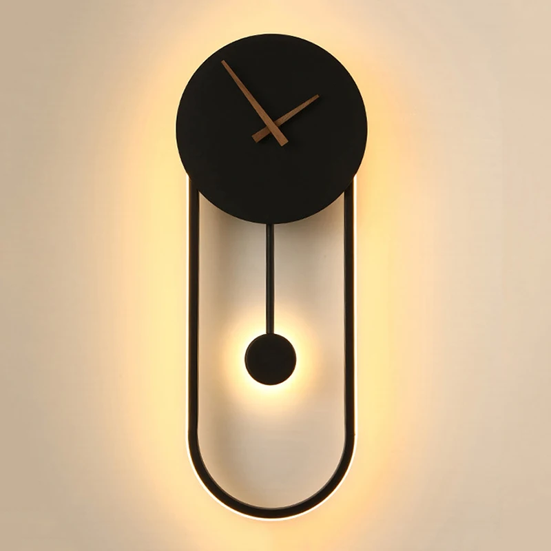 

Nordic Modern Wall Lamp Led Minimalist Wall Lamp Living Room Bedroom Corridor LED Wall Clock Lamp Interior Decoration Lamp
