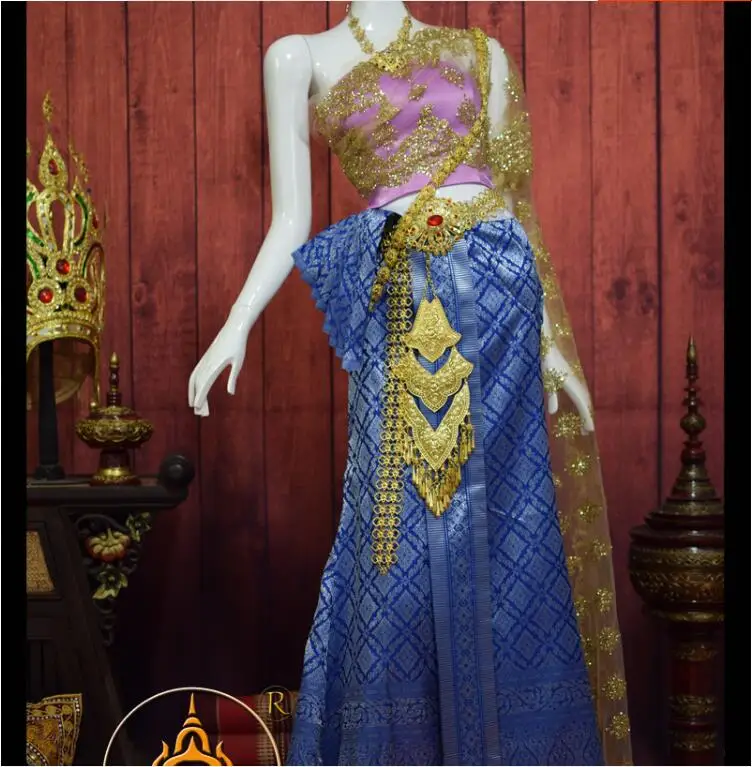 

Thai Dress Women's Pink Trailer Studio Wedding Dress Stage Summer