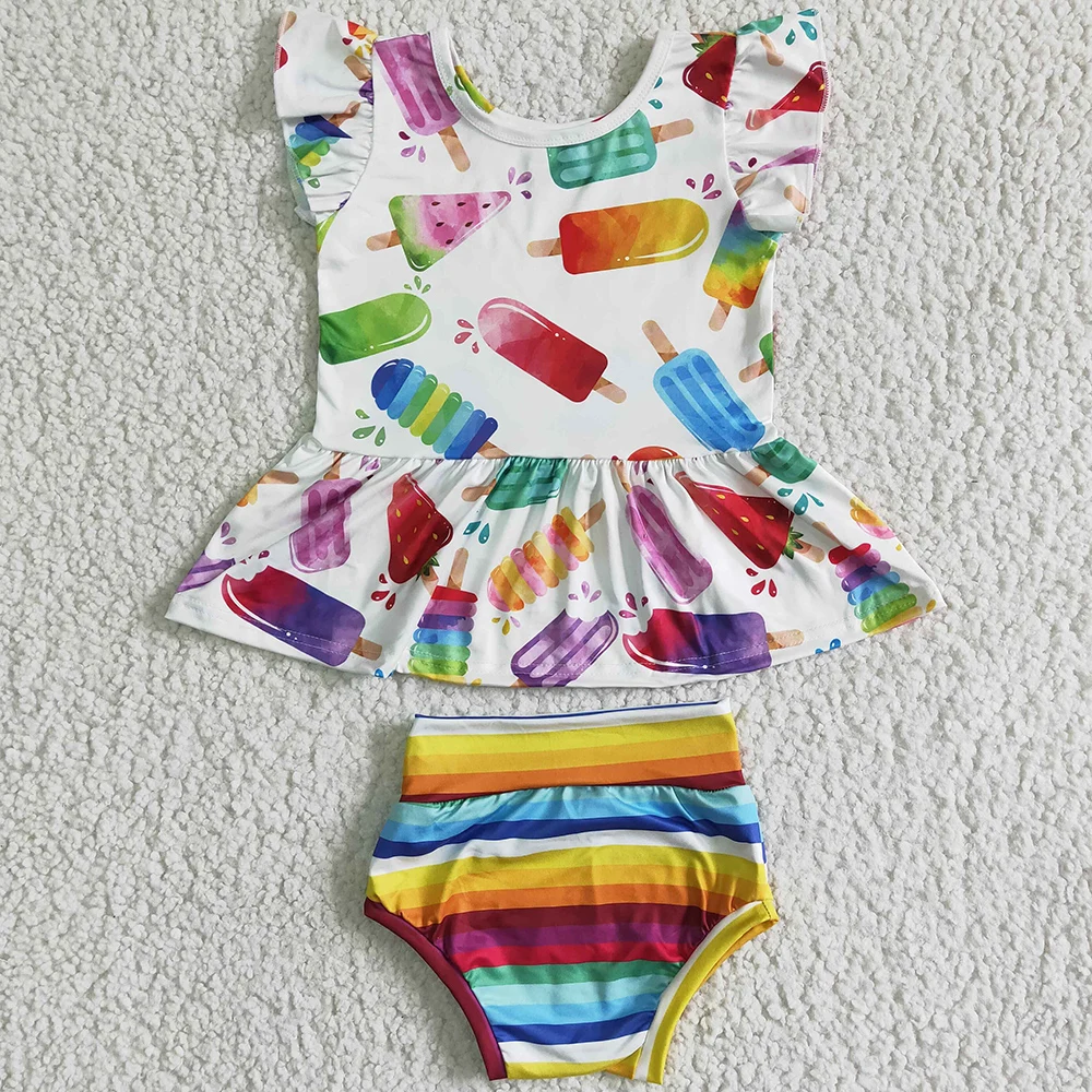 Summer Baby Girl Bummies Boutique Kids Clothing Girls Boutique Outfits