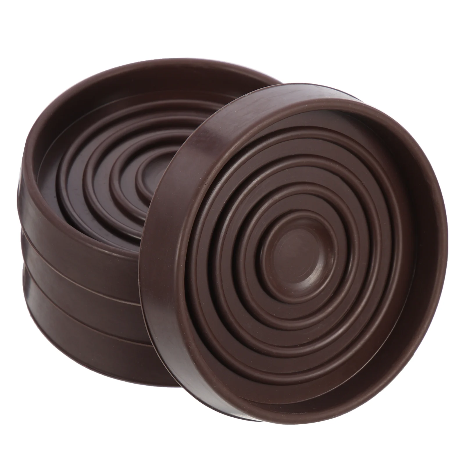 

4Pcs Round Furniture Coasters Rubber Furniture Feet Cups Furniture Castor Cups