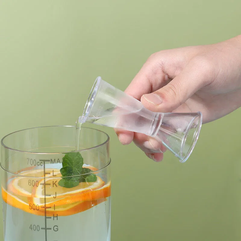 350ml/500ml/700ml/1000ml Shaker Bottle Plastic Cocktail Shaker Mixer Drinks Juice Milk Tea Wine Manual Cup Home Bar Tools