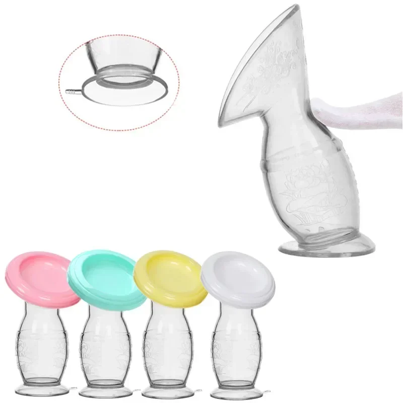 Breastfeeding Baby Feeding Manual Breast Pump Partner Breast Collector Automatic Correction Breast Milk Silicone Pumps BPA Free 6