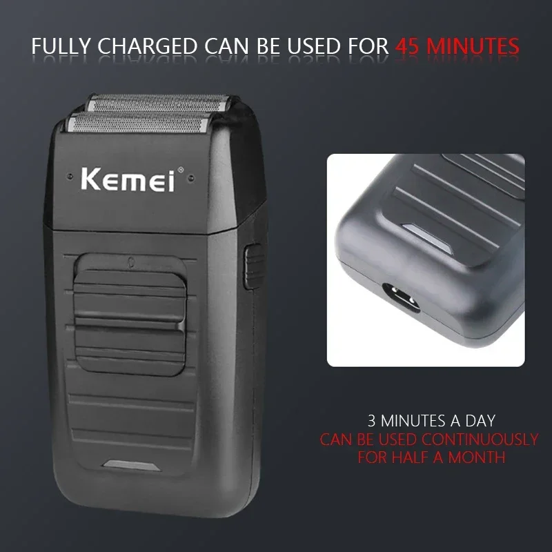 Kemei KM-1102 Men's Electric Shaver Hair Trimmer Machine Shaving Machine Professional Hair Cutter Beard Trimmer Shaver Male 5