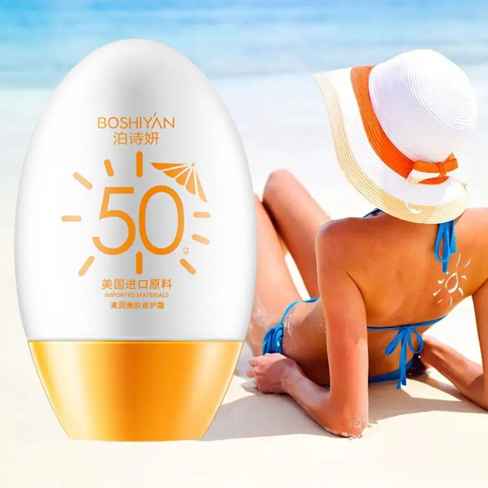 

50g Facial Body Sunscreen Whitening Sunblock Skin Protective Cream Non-greasy SPF 50 Brightening Sunscreen Lotion For Summer