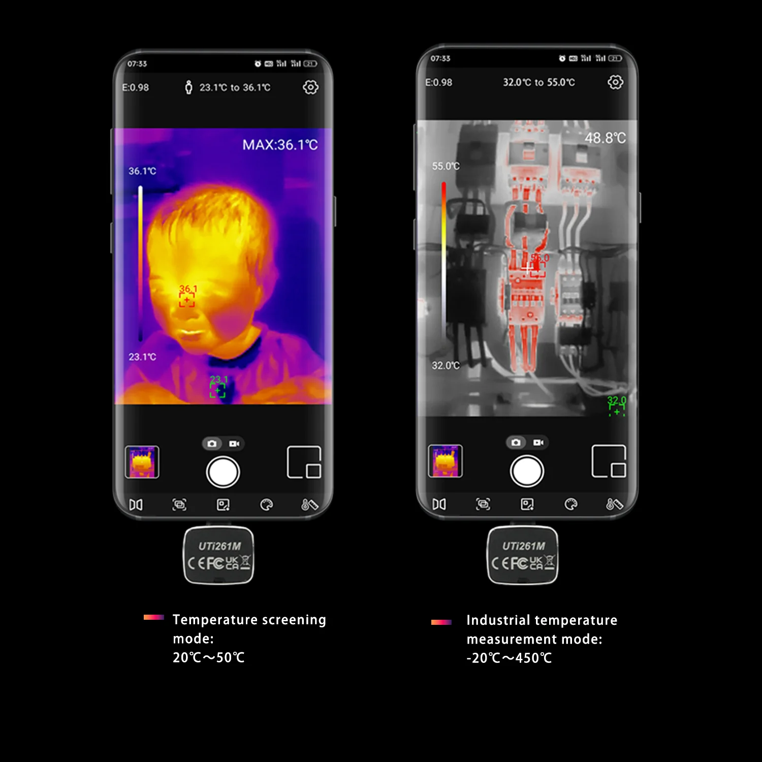 Uni T Phone Heat Camera Uni-t Uti120 Mobile Thermal Camera For