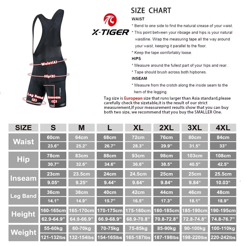 Cycling Bike Bib Short X-TIGER Men's Cycling Bike Bib Short with Phone Pockets 5D Padded Shockproof Breathable Quick-Dry Biking Bicycle Bib Tights