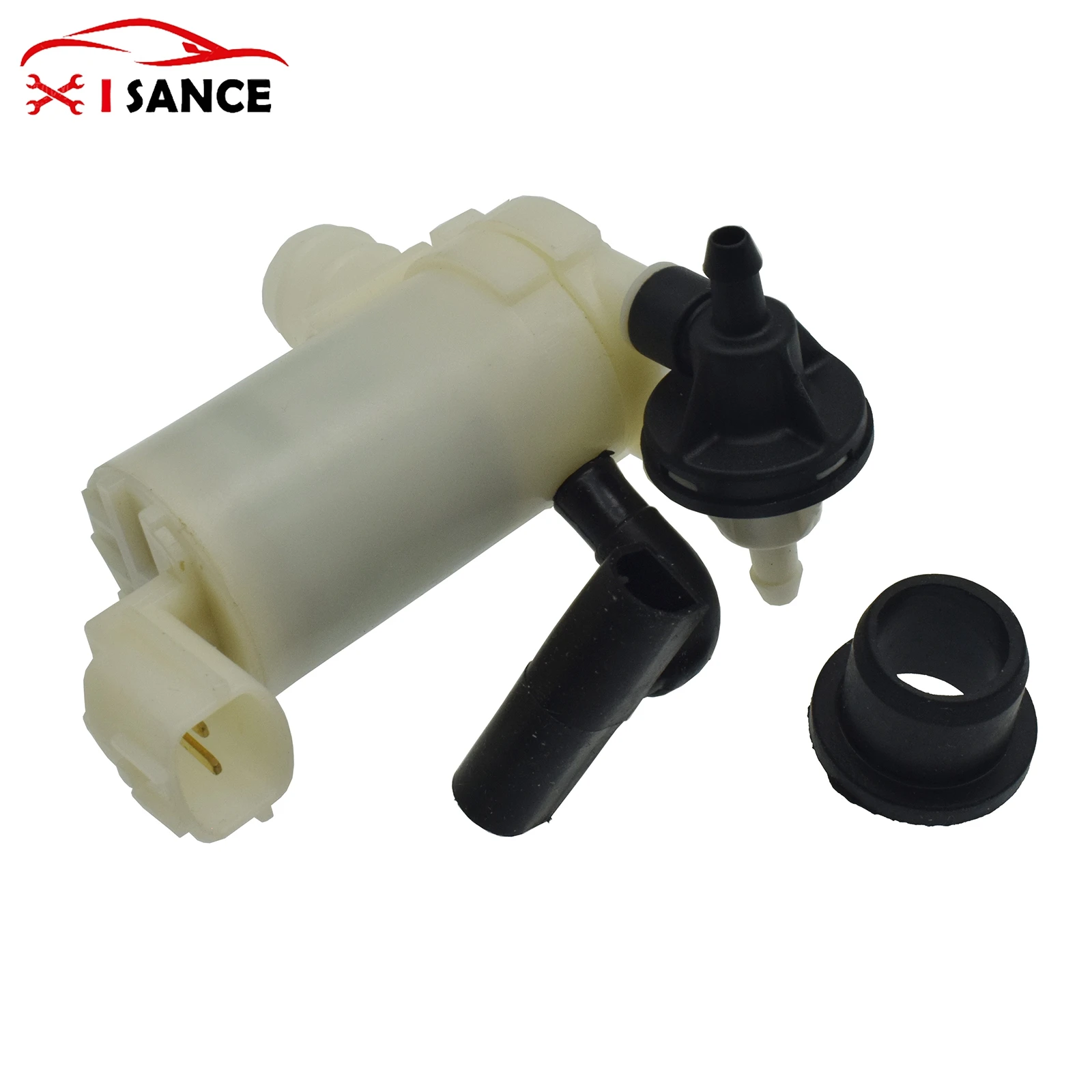 ISANCE Front and Rear Windshield Washer Pump 2 Pin For 2007-2015 Mazda 2 Hatchback DR-202CA 2224663-A 2224663A DG8067482F