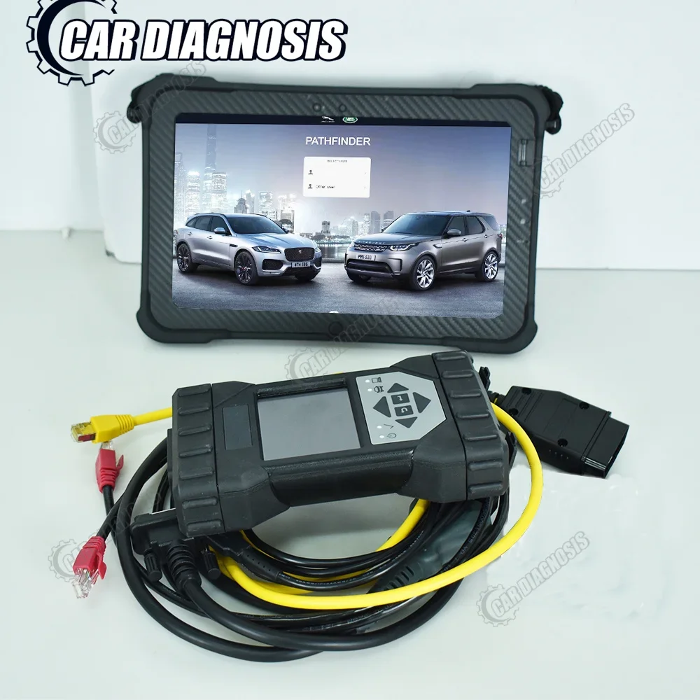 

Диагностический сканер для JLR DoiP VCI Pathfinder интерфейс для Jaguar для LandRover автомобильный диагностический инструмент OEM + полный комплект планшета