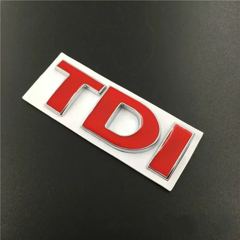 3D 금속 TDI 글자 엠블럼 배지 스티커 데칼, VW 골프 4 5 6 7 제타 파사트 MK2 MK4 MK5 MK6 MK7