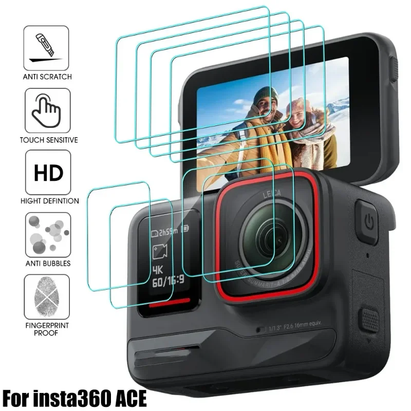 Accessori Antigraffio Per Insta360 Ace Pro Hd Pellicola Salvaschermo Ultra Trasparente In Vetro Temperato Per Insta360 Ace Pro Glass Film