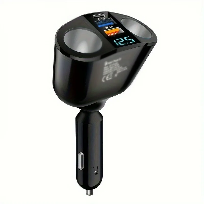 Multiple Devices Charged At The Same Time 3 Ports Car