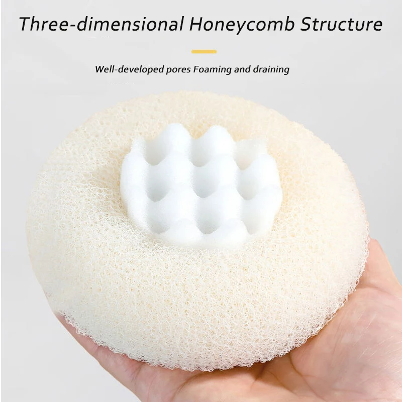 1pc SPA Exfoliating Shower Brush Soft Bath Ball Body Clean Scrubber Foam Body Cleansing Massage Shower Gentle Massage Bath Brush