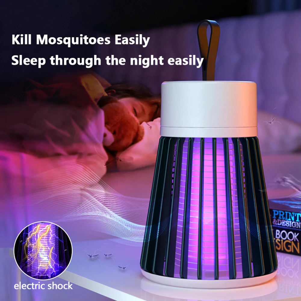 Mosquito Killer Lamp Electric Shock USB Fly Trap Zapper Insect Killer Repellent Bedroom Outdoor Anti Mosquito Trap