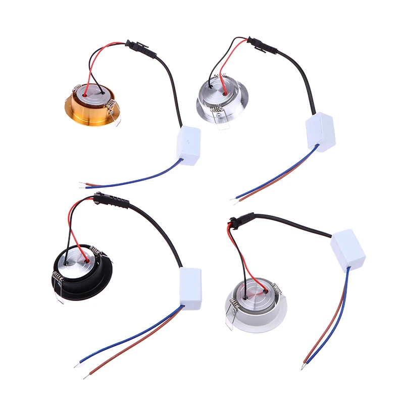 

Светодиодный мини-светильник, монолитный блок светодиодов 1 Вт, утопленный Круглый светодиодный светильник с регулируемой яркостью для домашнего шкафа, декоративного освещения