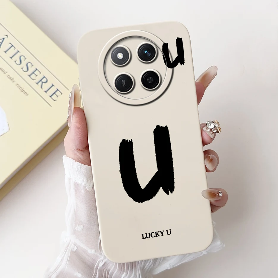 Cute Lucky Letters Soft Silicone Case - Stylish Protective Cover