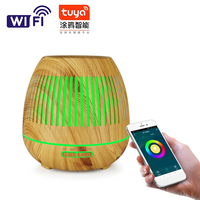Tuya Smart Humidifier الزيوت الأساسية مع ضوء LED C...
