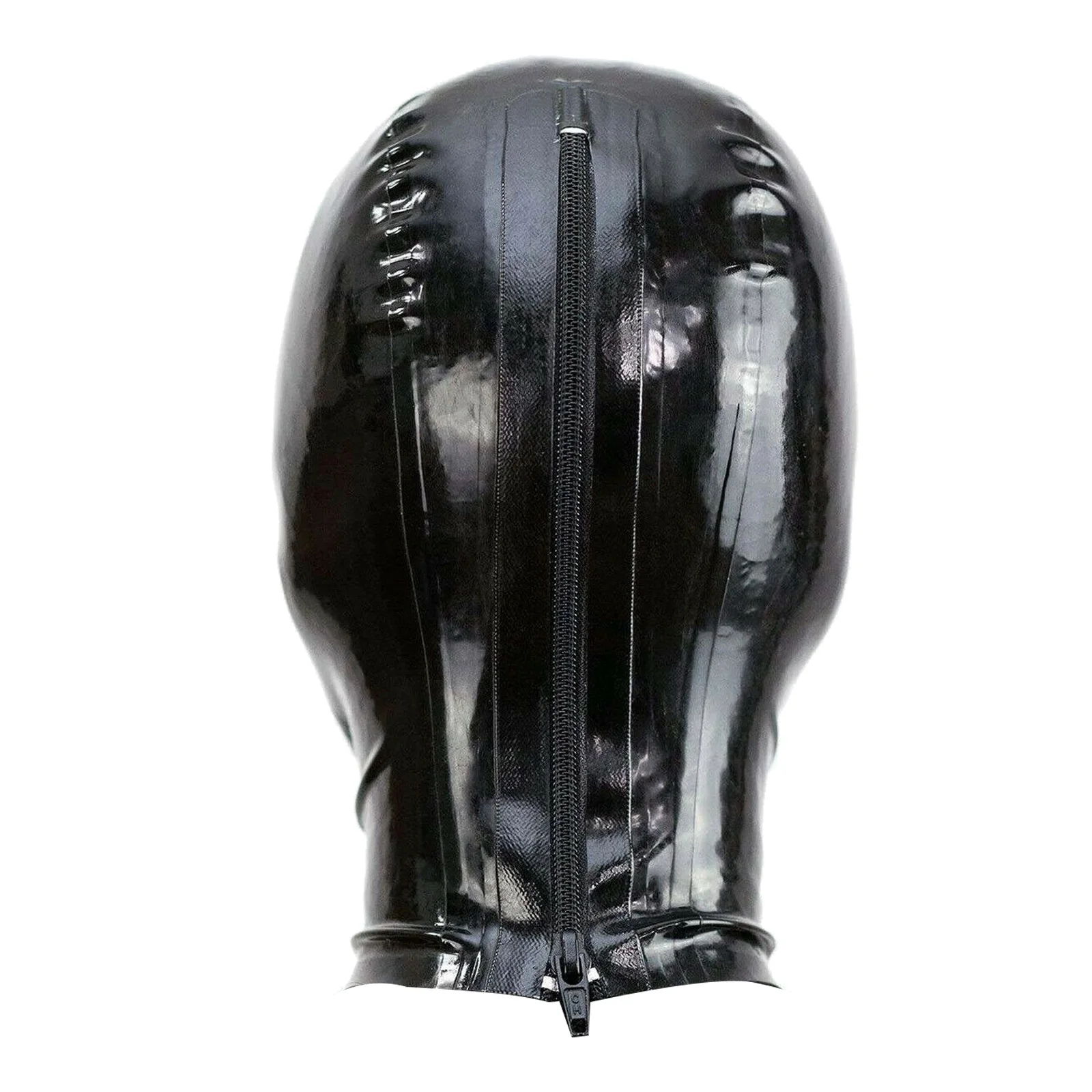Face Mask Women Mens Unisex Wetlook Hood Mask Head Cover Open Eyes Mouth Nostrils for Lingerie Club Cosplay Role Play Costume