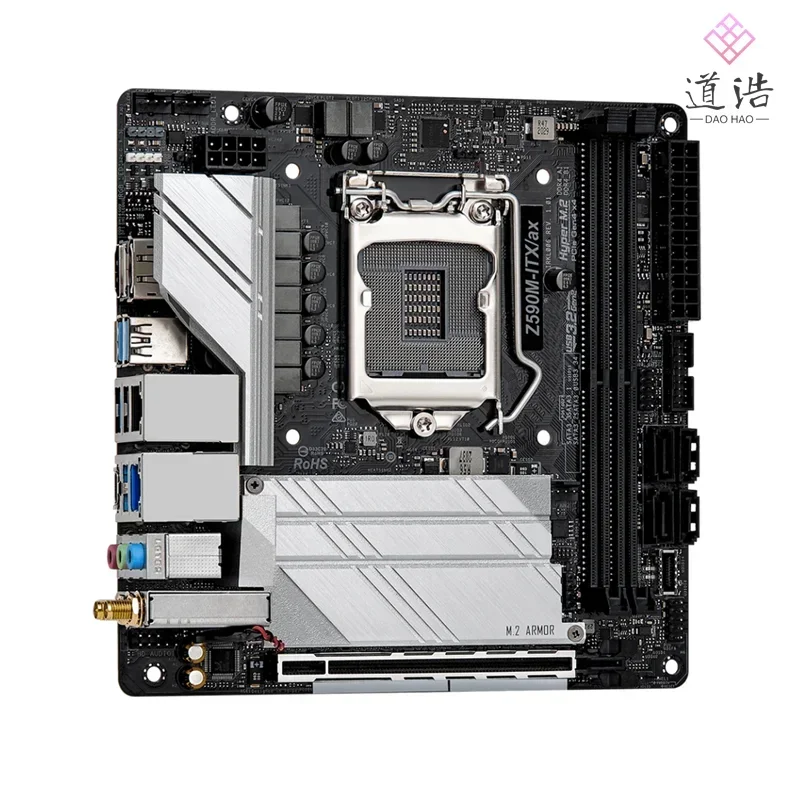 For Asrock Z590M-ITX/AX Motherboard 64GB HDMI M.2 LGA 1200 DDR4 Mini-ITX Z590 Mainboard 100% Tested Fully Work 1 Sb49bc58904ed4be3b6fa8aace7f7f31dd