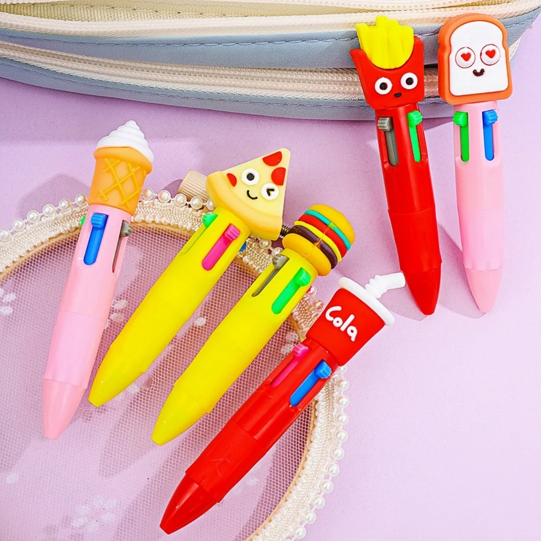 Mini Multi-Color Ballpoint Pen Set - Eco-Friendly and Cute Stationery Gift
