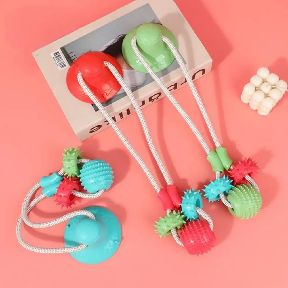 

NEW Pet Suction Cup Elastic Pull Rope Toy Wear-resistant Bite-resistant Teeth Cleaning Chewing Toys Pet Supplies