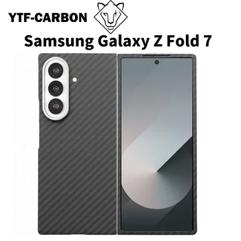 YTF Carbon for SAMSUNG Galaxy Z fold7 phone cover Galaxy Z fold6 Kevlar Carbon fiber Protective case Z fold5 Mobile phone shell