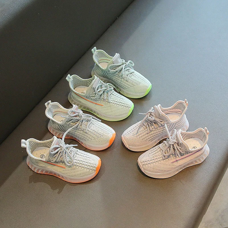 Kids Sneakers Baby Soft Breathable Running Knitting Infant Teenage Mesh Sports Boy Girl Lightweight Coconut Shoes 4