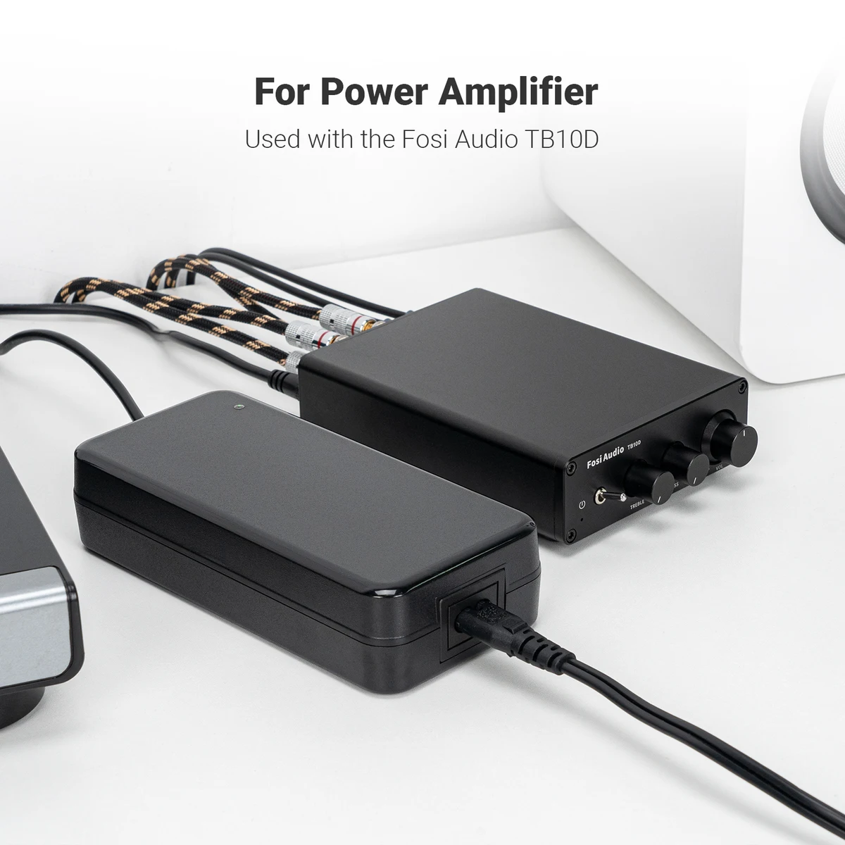 Fosi Audio 48V 5A DC Power Supply Charger Home Theater Amplifier Power Adapter For Digital Audio Power Amplifier Input 100-240V — view 5