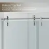 Shower Door 56-60" W x 76" H Frameless Shower Door,Glass Shower Door w/Seal Strip Parts and Handle,Stainless Steel Hardware 2