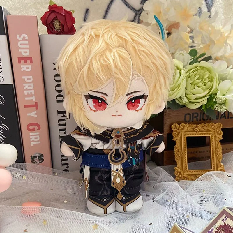 

20CM Anime Game Genshin Impact Cosplay Kaveh Merch Cute Dress Up Maid Outfit Plush Doll and Cloth Christmas Present Gift