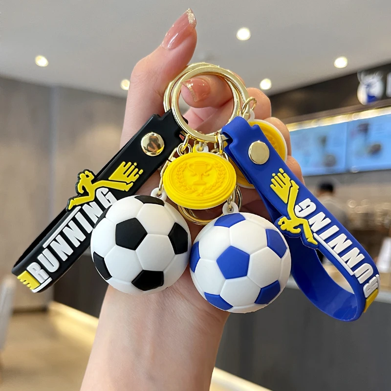 Yeni süper serin silikon futbol anahtarlık Mini futbol topu çanta kolye  yumuşak silikon bilezik araba anahtarlıklar anahtarlık küçük hediye -  AliExpress