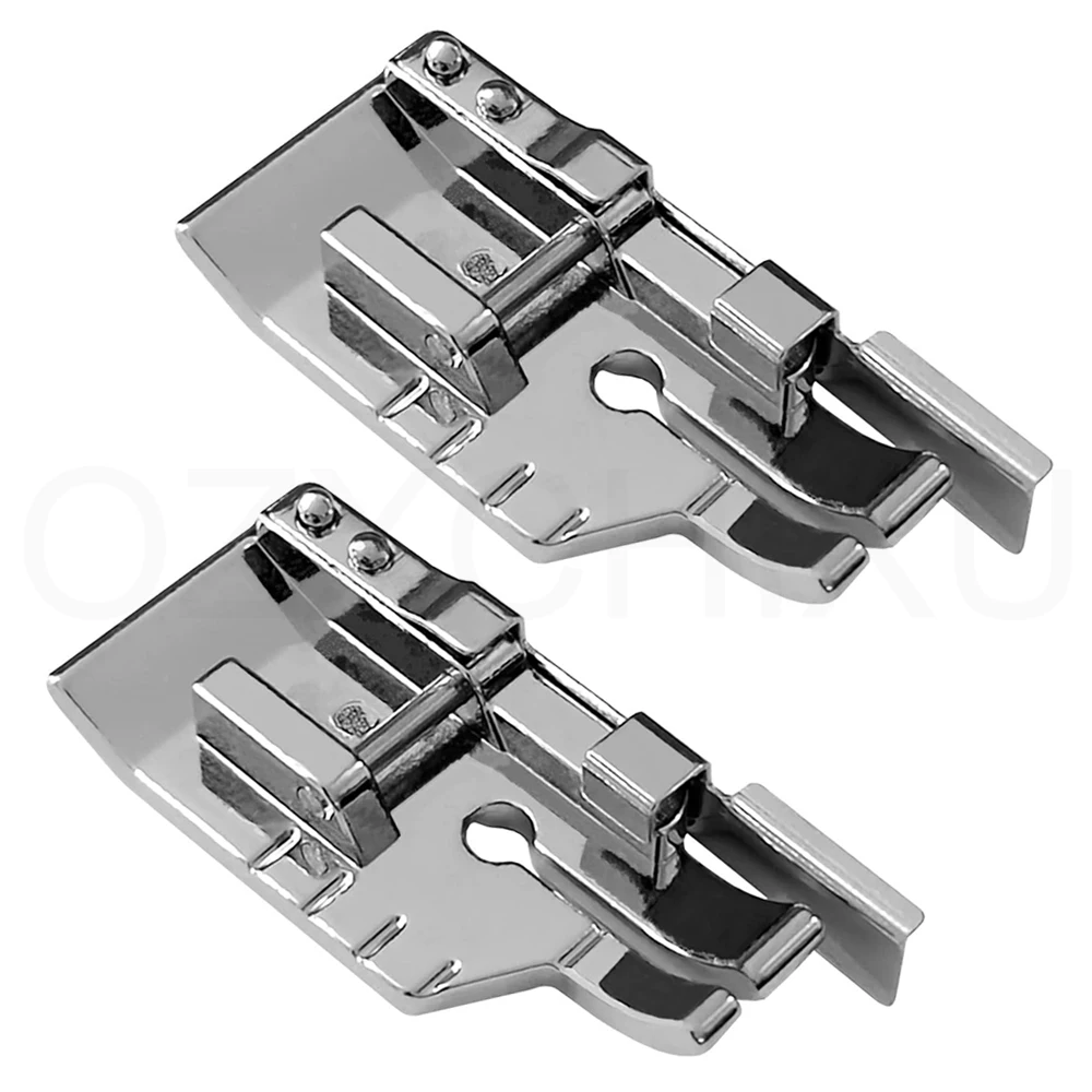 

2 Pieces 1/4'' Quilting Patchwork Sewing Presser Foot with Edge Guide Fits All Low Shank Snap-On Singer Brother Sew Accessories