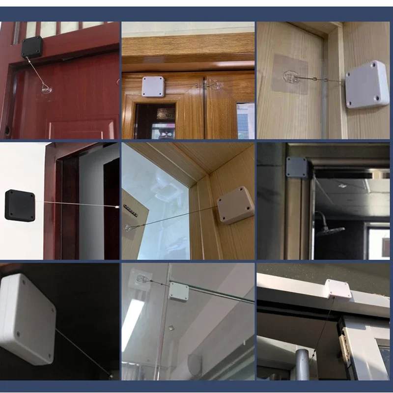 Residential Commercial Punch-free Automatic Sensor Door Closer anti-punching auto door closer Automatically Close of Drawstring