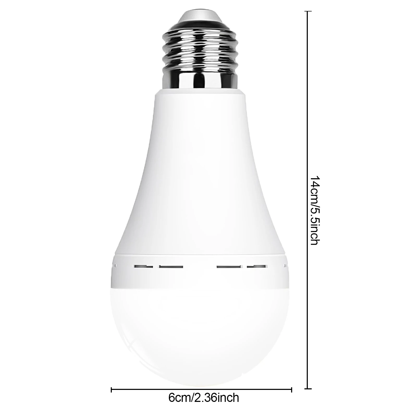 1/4 Pack Rechargeable Emergency Light Bulbs Battery Powered LED Light Bulb E27 12W 60W Equivalent for Home Power Outage Camping led light,emergency light,emergency light bulb