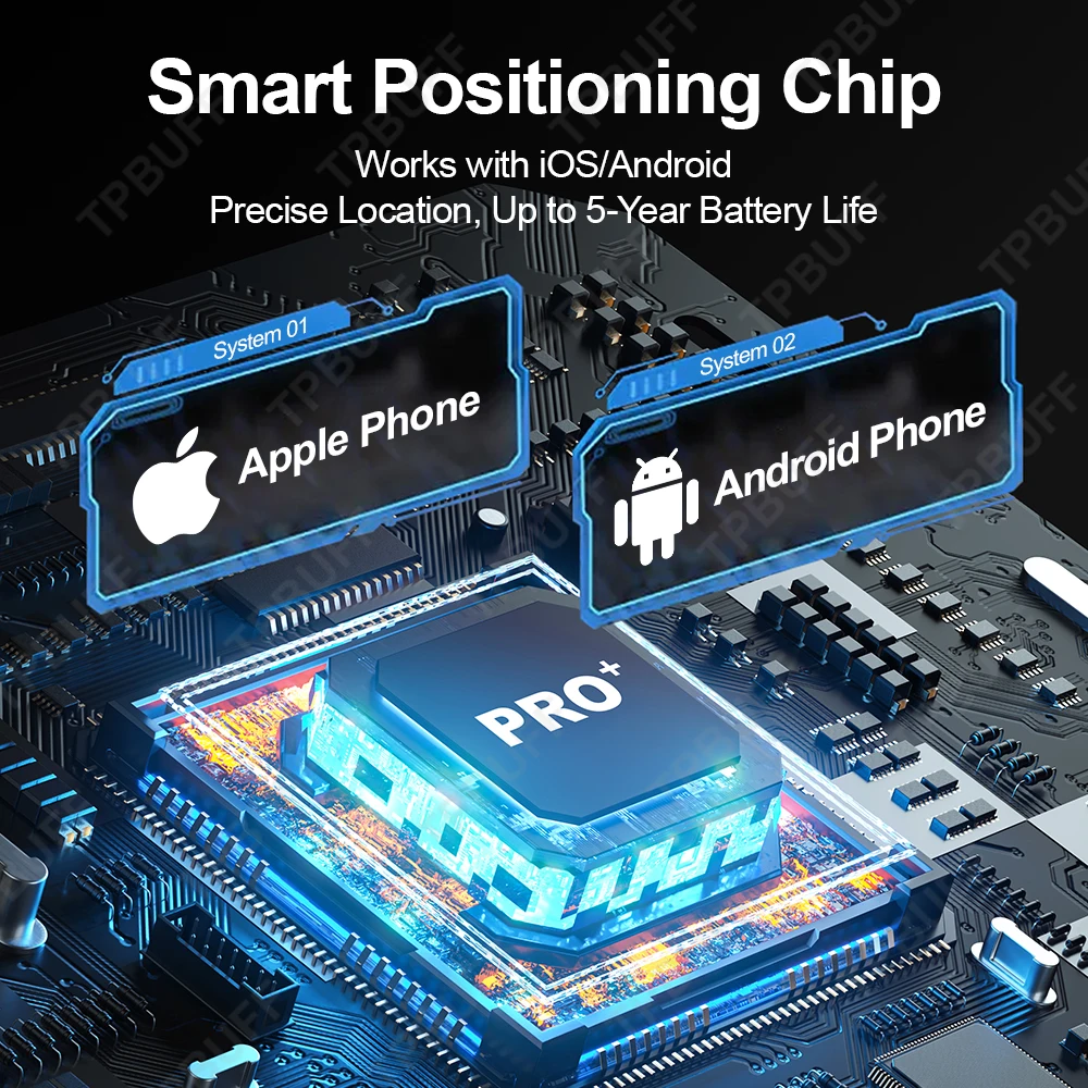 Wallet Tracking Card Ultra-thin GPS Location Smart Anti-loss Tag for Android Find My Bluetooth Device Long Battery Life Key Find