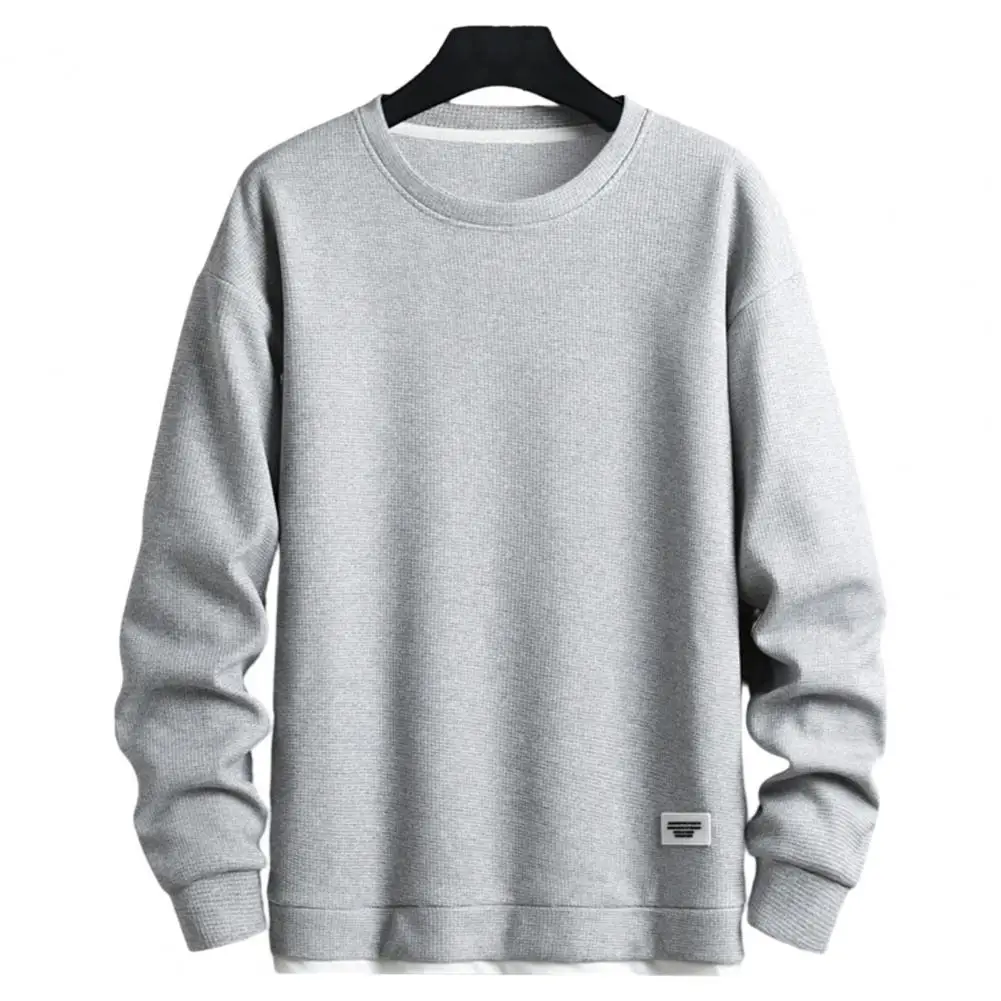 

New Long Sleeve T Shirt For Men Autumn Fashion Cotton Solid Color T-shirts Cozy Streetwear Men's T-shirt 3XL Baggy Korean Trendy