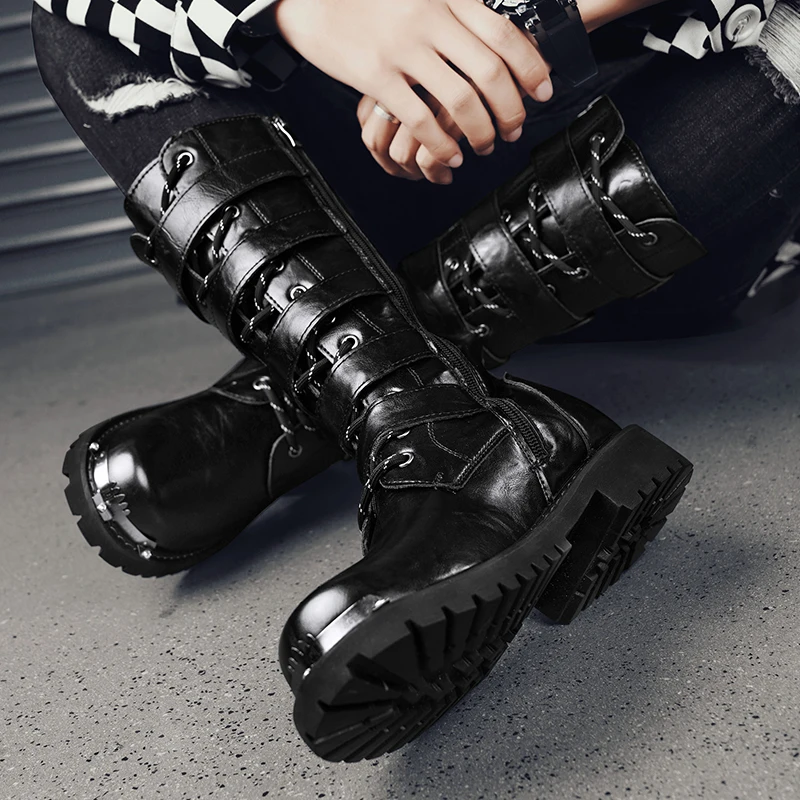 【m.l 2025.8.7】COS LEATHER BIKER BOOTS COS Leather Biker Boots | endource
