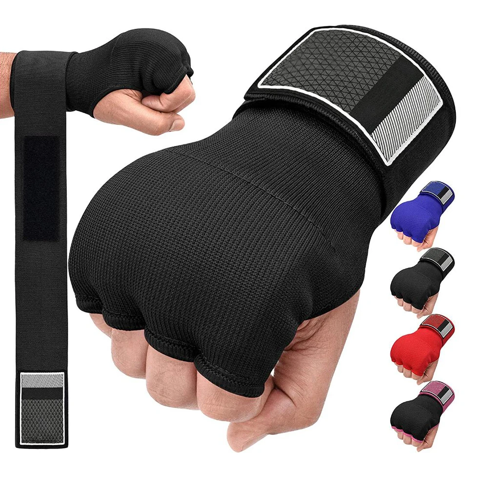 Boxing Hand Wrap Inner Gloves Half Finger Gel Boxing Glove for