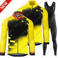 Belgium Team 2025 Flanders Tour Cycling Jersey Set Mens Wingbeat-Clothing Road Bike Suit Mountain Bicycle Shirt Bib Shorts MTB 1