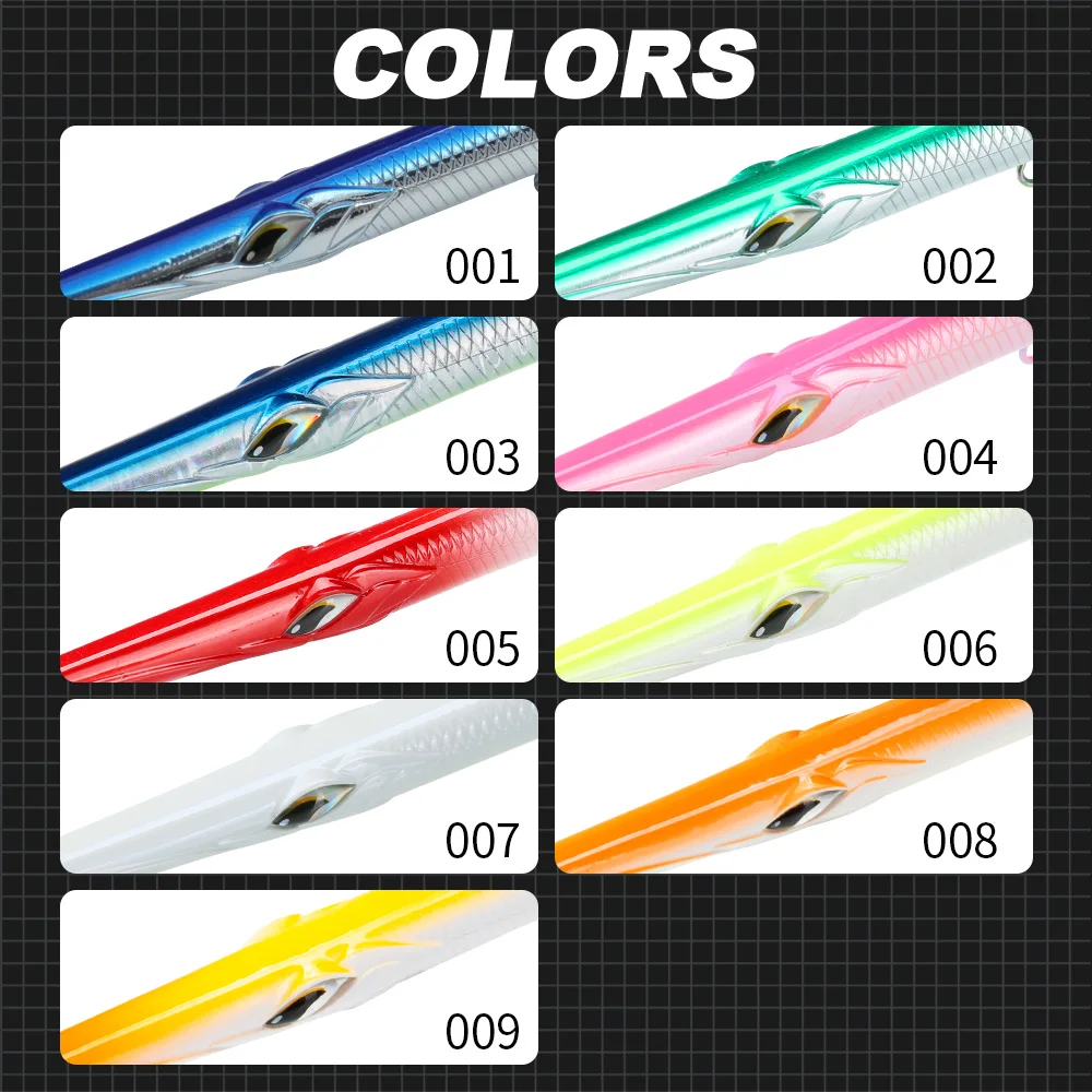 Hunthouse 4-teiliger 3-Sektions-Pencil-Bait, sinkender Needle Swimbait für Blaufisch und Seebarsch, Zubehör