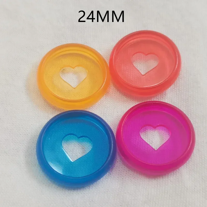 24MM mushroom planning binding disc loose-leaf notebook love pattern binding ring 100PCS office school supplies plastic binding rings