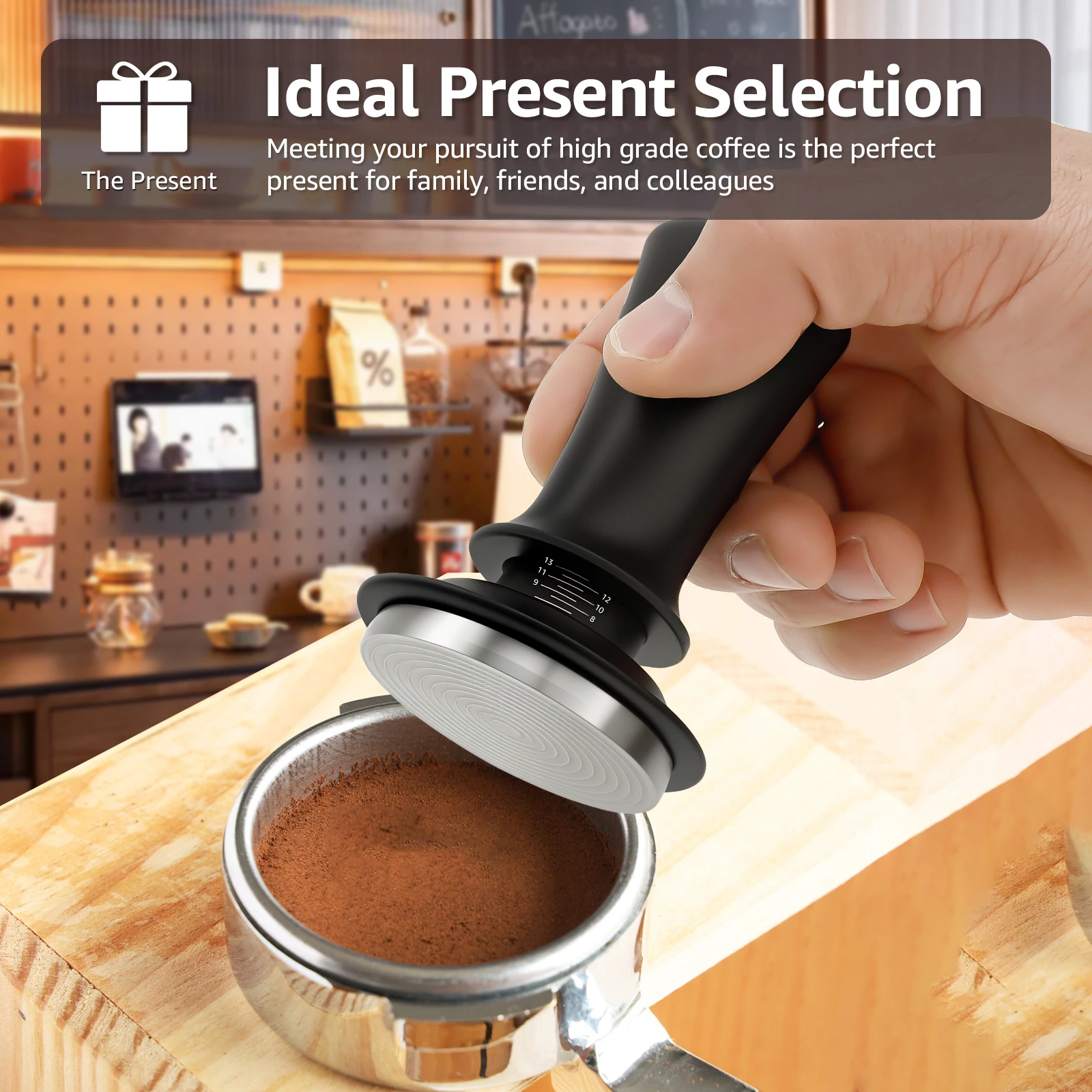 VEVOR Pressino per Espresso Manuale da 51 mm Tampone da Caffe a Molla