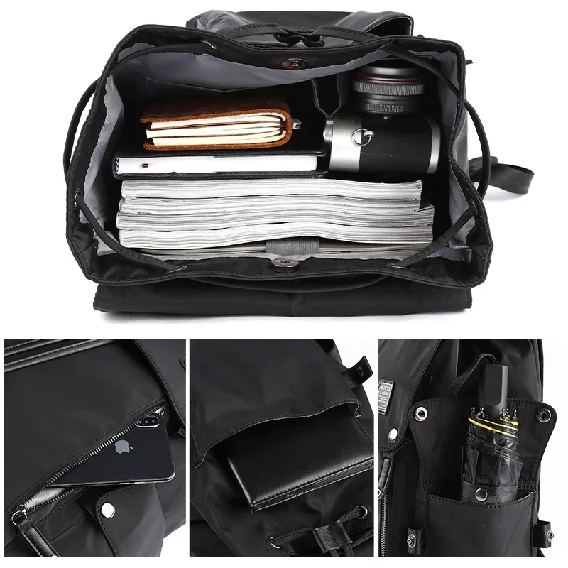 Waterproof Nylon Backpack for Men and Women
