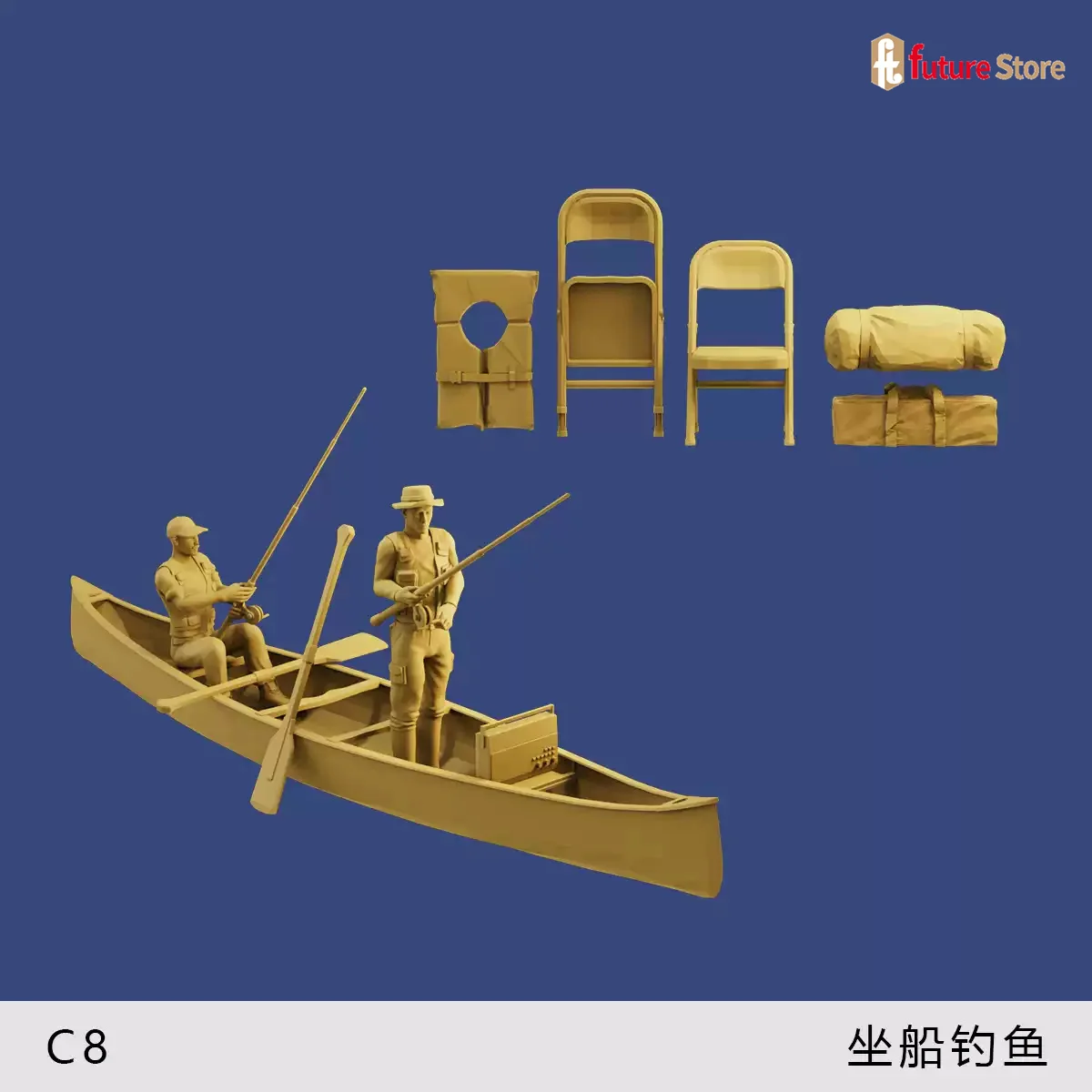 Miniature 1/64 Scale Furniture and Accessories Set