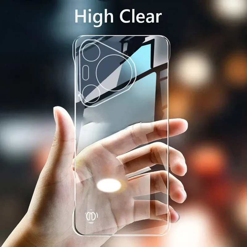 For Huawei Pura 70 Ultra Frameless Slim Clear Hard Back Cover Case For Huawei Pura 70 Ultra Pro Plus ShockProof Phone Cases — view 3