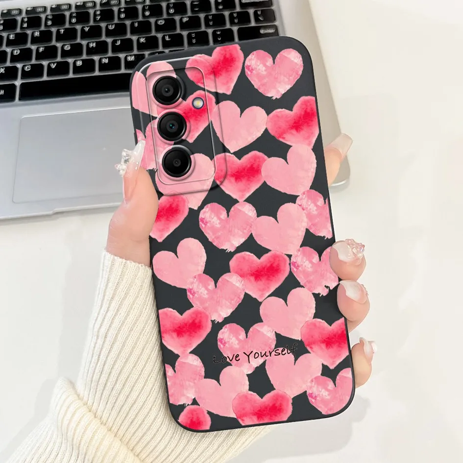 Silicone Flower Bowknot Soft TPU Case for Samsung Galaxy A16 5G