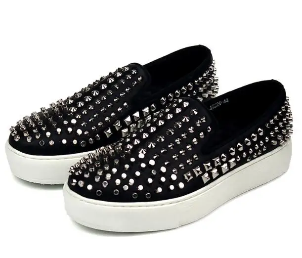 

Wholesale Round toe Rivet Men Shoes High-end Slip on Loafers Genuine leather increase Round toe Dress Shoes Fashion Men's Shoes