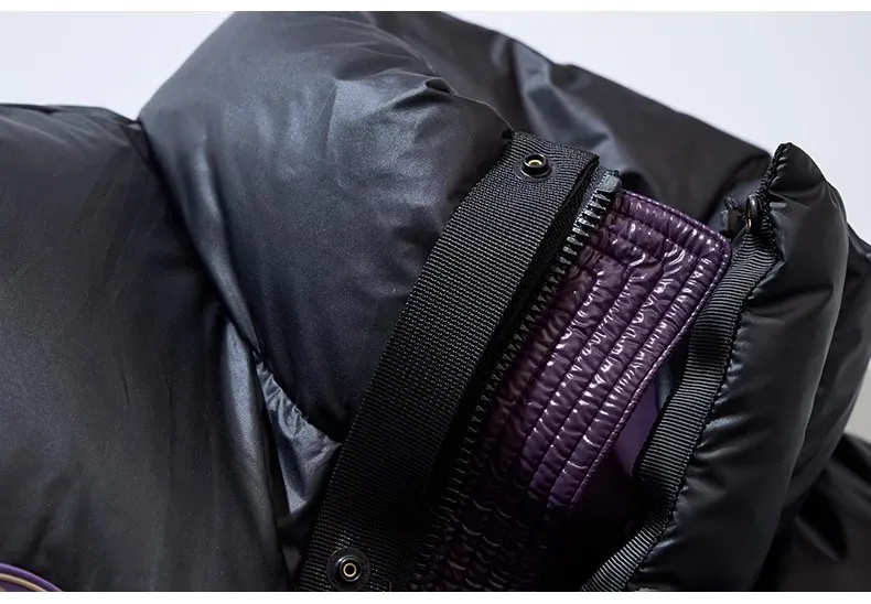Men's Winter Duck Down Puffer Vest Material Close-up