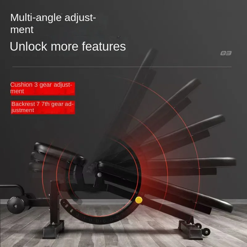 MIYAUP Adjustable Commercial Multifunctional Fitness Sit Up Flat Dumbbell Bench GYM Workouts
